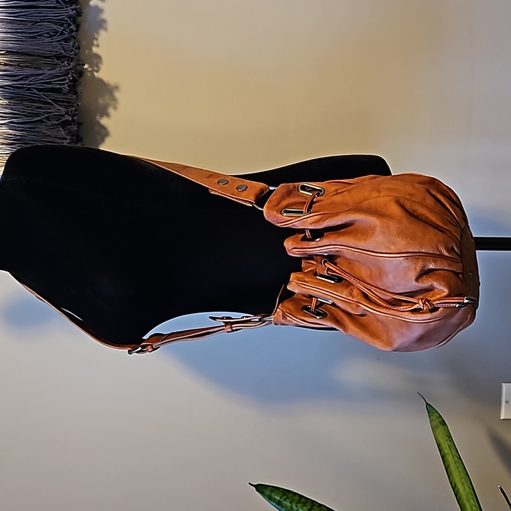 Mimco THE COCOON Leather Drawstring bag